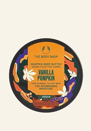 The Body Shop Vanilla Pumpkin Whipped Body Butter 72H Vegan Moisture 6.9 OZ (200ml) Online now