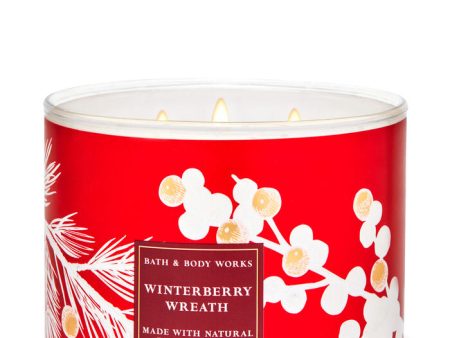 Bath and Body Works Winter Berry Wreath 3- Wick Candle on Sale