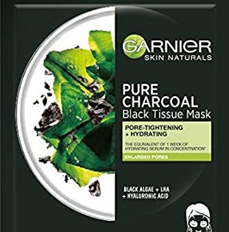 Garnier SkinActive Pure Charcoal Black Tissue Mask Hot on Sale