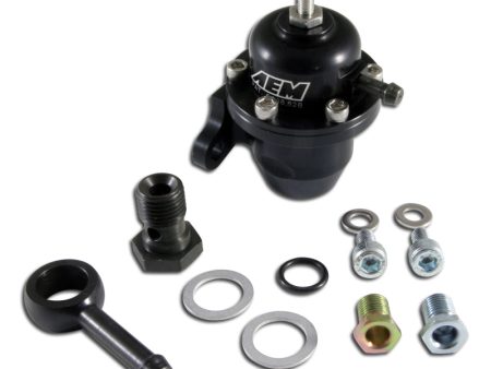 AEM 96-97 Acura CL   94-97 Accord   96-00 Civic Ex Black Adjustable Fuel Pressure Regulator Supply