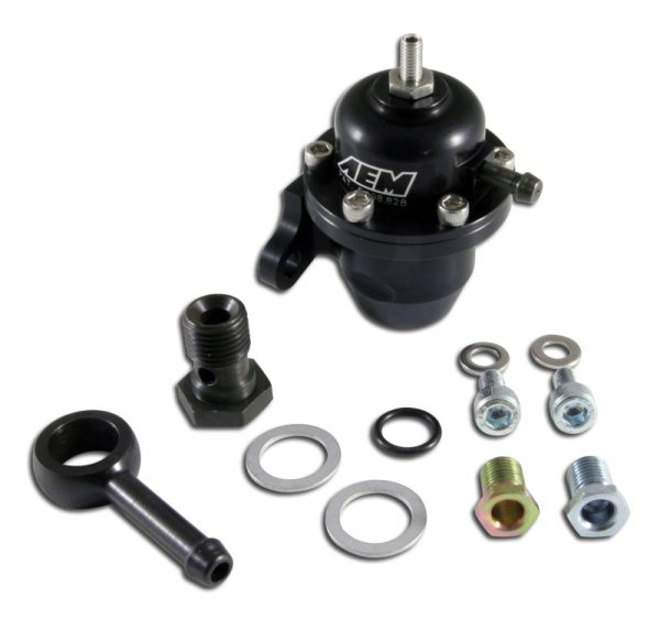 AEM 96-97 Acura CL   94-97 Accord   96-00 Civic Ex Black Adjustable Fuel Pressure Regulator Supply