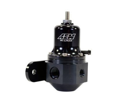 AEM High Capacity Universal Black Adjustable Fuel Pressure Regulator Hot on Sale