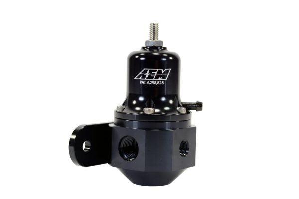 AEM High Capacity Universal Black Adjustable Fuel Pressure Regulator Hot on Sale