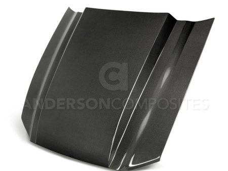 Anderson Composites 10-12 Ford Mustang Type-CJ 3in Carbon Fiber Cowl Hood Online Sale