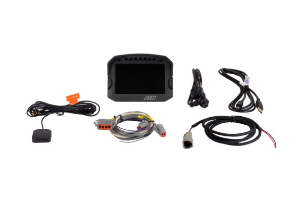 AEM CD-5LG Carbon Logging Digital Dash Display w  Internal 10Hz GPS & Antenna Supply