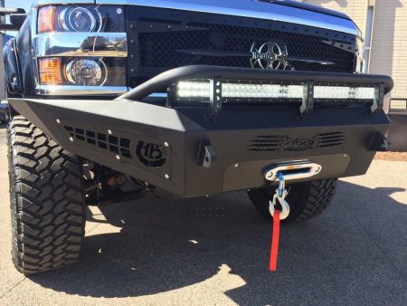 Addictive Desert Designs 15-18 Chevy Silverado 2500 HoneyBadger Front Bumper w  Winch Mount For Sale