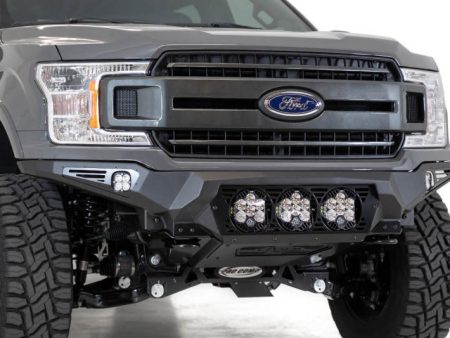 Addictive Desert Designs 18-20 Ford F-150 Bomber Front Bumper w  3 Baja Designs LP6 Mounts on Sale