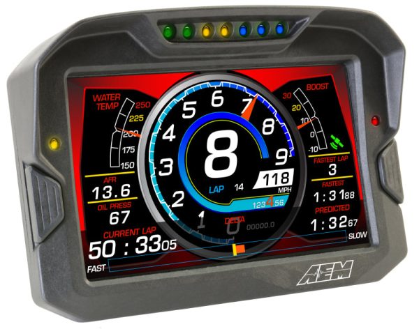 AEM CD-7 Non Logging Race Dash Carbon Fiber Digital Display (CAN Input Only) Supply