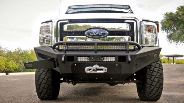 Addictive Desert Designs 11-16 Ford F-250 Super Duty HoneyBadger Front Bumper w  Storage Box Supply