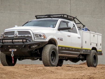 Addictive Desert Designs 10-18 Dodge RAM 2500 HoneyBadger Front Bumper w  Winch Mount Online now