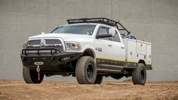 Addictive Desert Designs 10-18 Dodge RAM 2500 HoneyBadger Front Bumper w  Winch Mount Online now