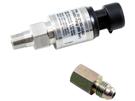 AEM 1000 PSIg Stainless Sensor Kit - 1 8in NPT Male Thread to -4 Adapter Supply