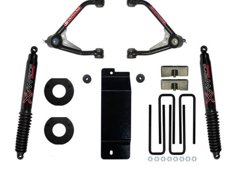 Skyjacker 14-16 GM 1500 4WD (w Alum or Steel UCA) 3.5-4in UCA Lift Kit w Rear Black Max B8500 Shocks For Discount