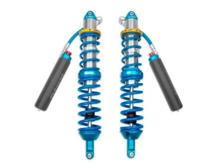 King Shocks 16+ YXZ 1000R 3.0 Rear Hose Remote Internal Bypass Coilover w  Finned Res. w  Adjuster Online Sale